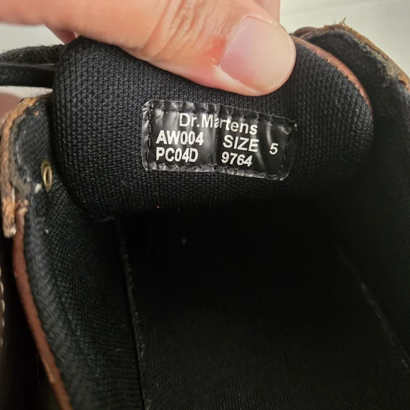 Vintage Y2K Dr. Martens Chunky Platform Brown Leather Church Monkey Shoes Mens 5 - Picture 8 of 14